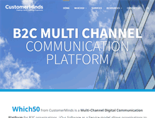 Tablet Screenshot of customerminds.com